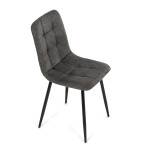 Jídelní židle, černá, látka vintage, CT-281 BK3
