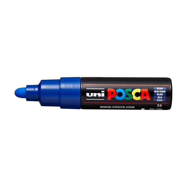 Popisovač Posca PC-7M, 4,5 5,5 mm, modrá (33)