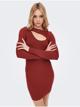 Červené pouzdrové svetrové šaty ONLY Liza Dámské