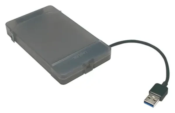 LogiLink adaptér USB 3.0 na 2,5" SATA šedá / Adaptér / Pro 2,5" HDD a SSD / USB 3.0 (AU0037)