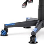 Herní křeslo, modrá, černá ekokůže a černá látka a síťovina MESH, PCA mech