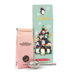 The Cabinet of CURIOSITEAS Vánoční černý čaj Pinguin Tea Party 70 g + sítko, multi barva