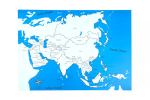 Moyo Montessori Moyo Montessori Kontrolní mapa - Asie Nová - s popisky