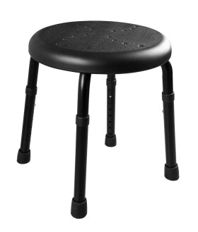 RIDDER - HANDICAP koupelnová stolička, průměr 45cm, černá A170110
