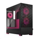 Fractal Design Pop Air RGB Magenta Core TG Clear černá / ATX / 3x 120mm RGB / 2x USB 3.0 / průhledná bočnice / bez zdroj (FD-C-POR1A-03)