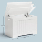 Úložný box, mdf, bílá, ABO-E1011 WT
