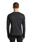 ICEBREAKER Mens 200 MerinoFine Ace LS Crewe, Jet Heather (vzorek) velikost: M