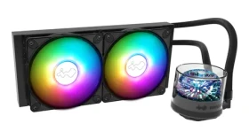 InWin NR24 ARGB AiO černá / 2x 120mm / 1800 RPM / 82.96 CFM / 25 dB / 3-Pin + 4-Pin / AMD + Intel (2RAKBA001000)
