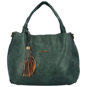 Trendová dámská koženková kabelka Elpoko, zelená