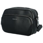 Trendy dámská koženková crossbody kabelka Rory, černá