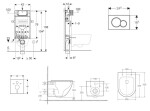 GEBERIT - Kombifix Set předstěnové instalace, klozetu Oudee a sedátka softclose, tlačítko Sigma01, lesklý chrom SANI15CA1142
