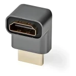Nedis Adaptér HDMI (F) - HDMI (M) šedá / Adaptér / úhlový 270° / pozlacené konektory / hliník (CVTB34902GY)