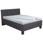 Čalouněná postel Mary 140x200, šedá, bez matrace