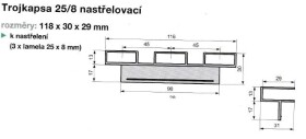 NábytekProNás Lamelové pouzdro trojkapsa nastřelovací