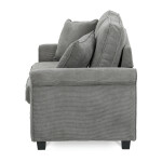 Dvoumístná pohovka, šedá, manšestrová látka, ASB-4170 GREY2