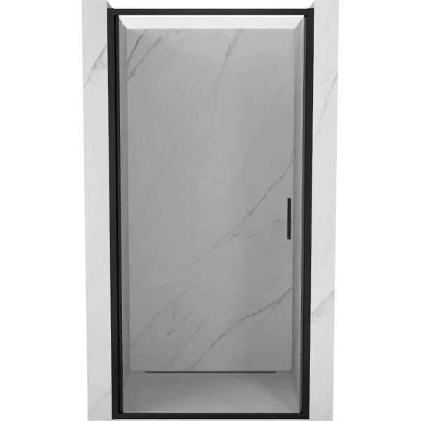 MEXEN - Exo sprchové dveře křídlové 55, transparent, černá 817-055-000-70-00