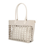 Moderní dámská kabelka na rameno Margita, béžová