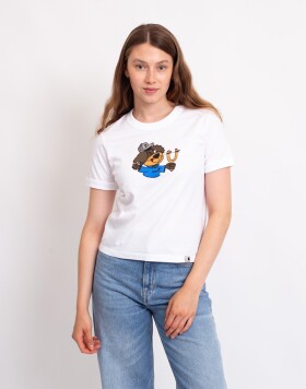 Tričko Carhartt WIP W' S/S Slingshot T-Shirt White heavy stone wash