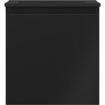 MEXEN/S - Orio koupelnová skříňka 45 cm s umyvadlem Otis, 1 šuplík, černá mat 91A10-04547-1-BF71-W18M71