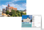 Kalendář 2027 stolní Hrady a zámky