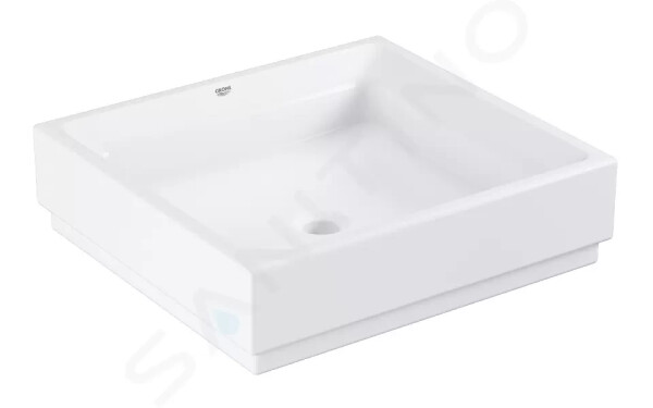 GROHE - Cube Ceramic Umyvadlo bez přepadu, 500x470 mm, PureGuard, alpská bílá 3948100H