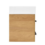 Koupelnová skříňka s umyvadlem a černou úchytkou SAT Cube Way 60x53x46 cm dub Hickory mat CUBE46C602DHSATCWL CUBE46C602DHSATCWL