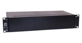 LevelOne šasi 19" pro 14 media konvertorů / Šasi pro media konvertory / redundantní napájení / 2 ventilátory / černé (CVH-2000)