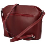 Elegantní kožená crossbody kabelka Angie new, vínová