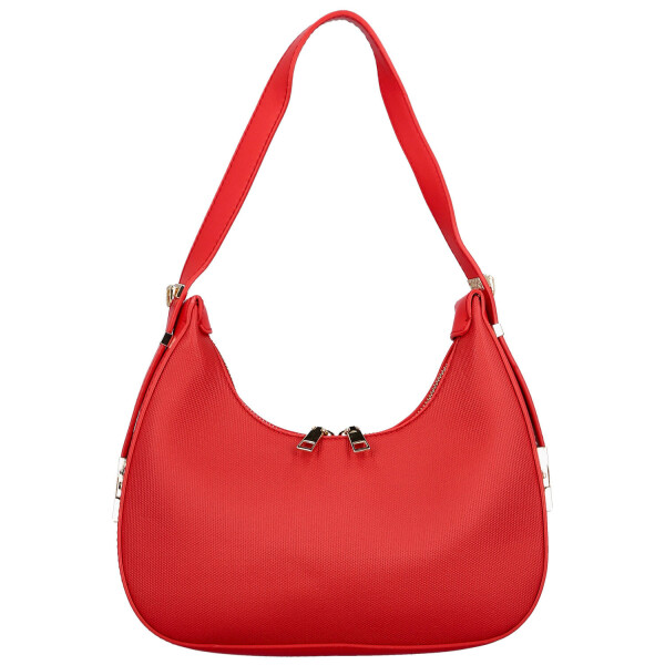 Stylová dámská koženková kabelka na rameno Agatha, červená