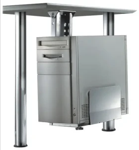 Neomounts CPU-D200SILVER stříbrná / držák PC pod stůl / výška pc 39-54 cm / šířka pc 13-23 cm / nosnost 30 kg (CPU-D200SILVER)