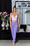 Sexy top Koucla Musthave Crop Top s volánkem lilac Einheitsgroesse