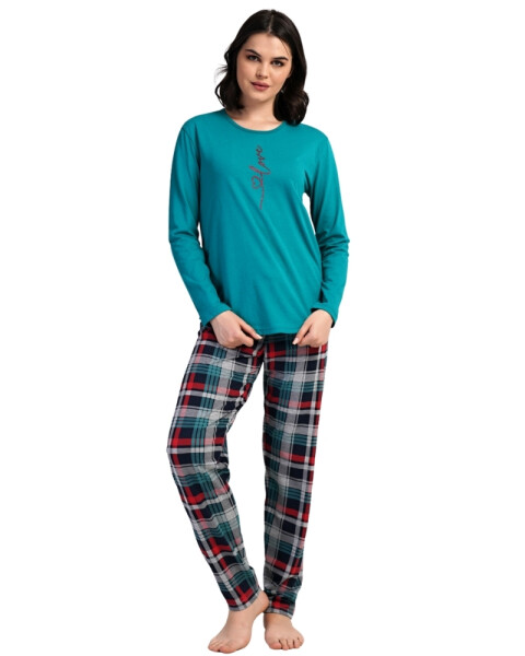 Dámské petrolejové pyžamo Vienetta Secret Love