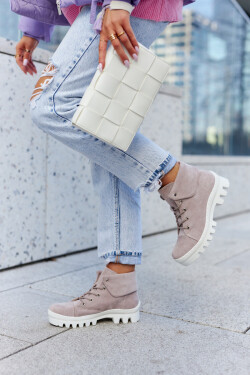 Semišové boty Trapper Tiered Světle fialová Dalles 39