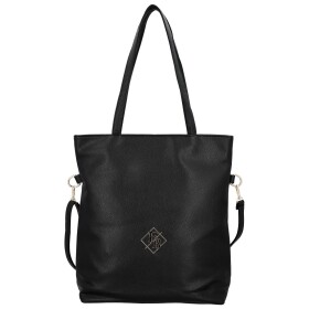 Elegantní dámská koženková kabelka na rameno Trixie, černá