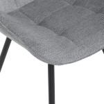 Jídelní židle, šedá, látka, HC-T1130 GREY2