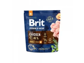Brit Premium by Nature Adult M 1kg / Granule pro psy / pro dospělé psy středně velkých plemen (8595602526345)