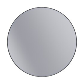 Erga Round, kulaté zrcadlo 100cm, černý rám, ERG-V01-ROUND-1010-BK