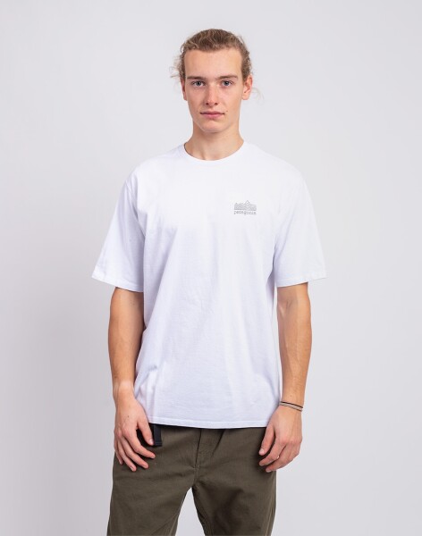 Tričko Patagonia M's Strataspire Responsibili-Tee White