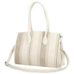 Stylová dámská koženková kabelka do ruky Irma, béžová