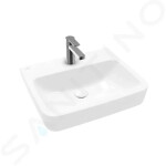 VILLEROY & BOCH - O.novo Umyvadlo 550x460 mm, bez přepadu, otvor pro baterii, alpská bílá 4A41MJ01