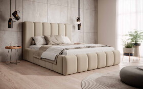 FRONTI Postel MODEL 14 140x200 béžová - MAGIC VELVET 2250
