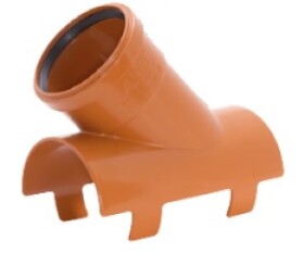 MIDAS Nalepovací odbočka s klipem DN 110 x 90 - 45° p6686