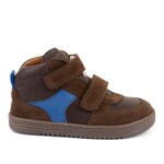 Chlapecké celoroční kožené kotníkové barefoot boty LOOP HIGH-TOPS BROWN Froddo G2110157-1 - 28