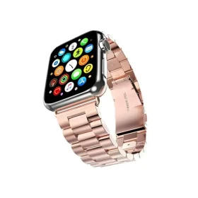 Mercury Metal Strap pro Apple Watch 38/40/41 mm růžové zlato / Řemínek / Nerezová ocel / Magnetické zapínání