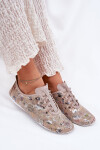 Dámské Polobotky Z Přírodní Kůže Vzorované Artiker 56C2689 Béžové 37