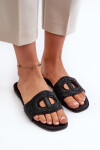 Dámské sandály na ploché podrážce černé Dimrose 36