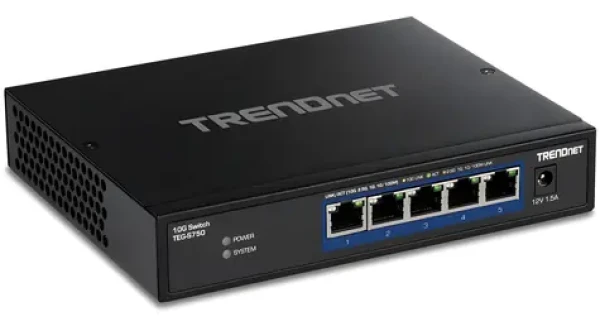 TRENDnet Switch 5-port 10G / Switch / 5x 10 Gigabit Ethernet / Managed (TEG-S750)