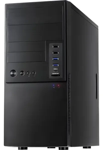 Inter-Tech IT-6865 černá / Skříň / micro ATX / 2x USB 3.2 / USB-C / čtečka karet (88881304)