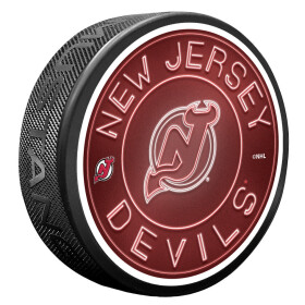 Mustang Puk New Jersey Devils NHL Neon