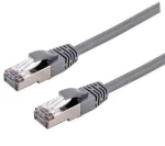 C-TECH patchcord Cat6a S/FTP 3 m šedá (8954125015284)